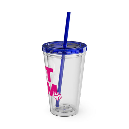 Cat mom pink Insulated Cup
