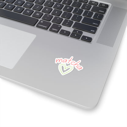 Matcha Heart Sticker