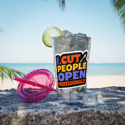 I cut people open professionally Clear Insulated Cup