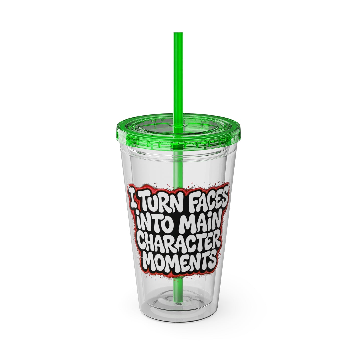 I turn faces into main character moments Insulated Cup