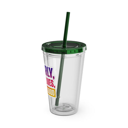 Up early, saving lives, looking good Clear Insulated Cup