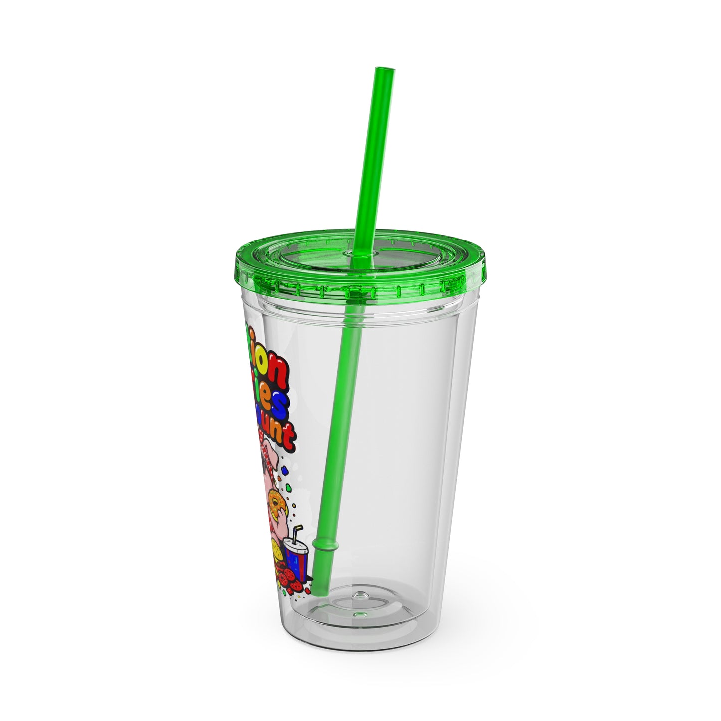Vacation calories don't count Clear Insulated Cup