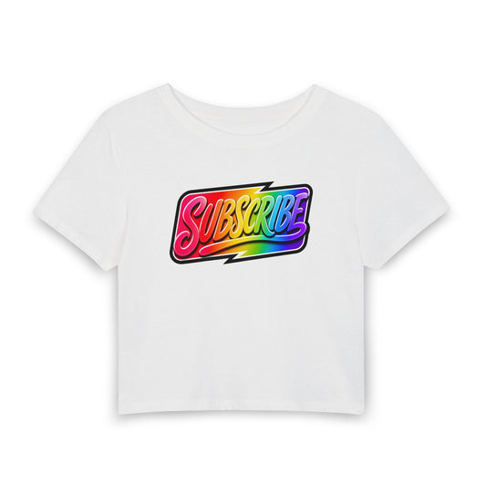 Subscribe Crop Tee