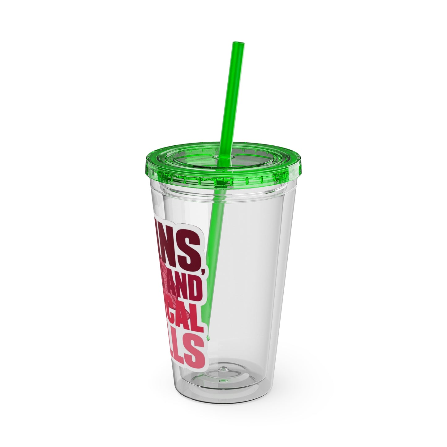 Brains, scrubs and surgical skills pink Clear Insulated Cup