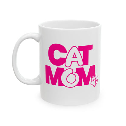 Cat mom pink Mug