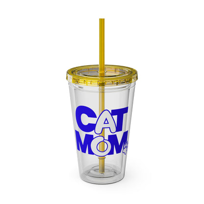 Cat mom blue Insulated Cup