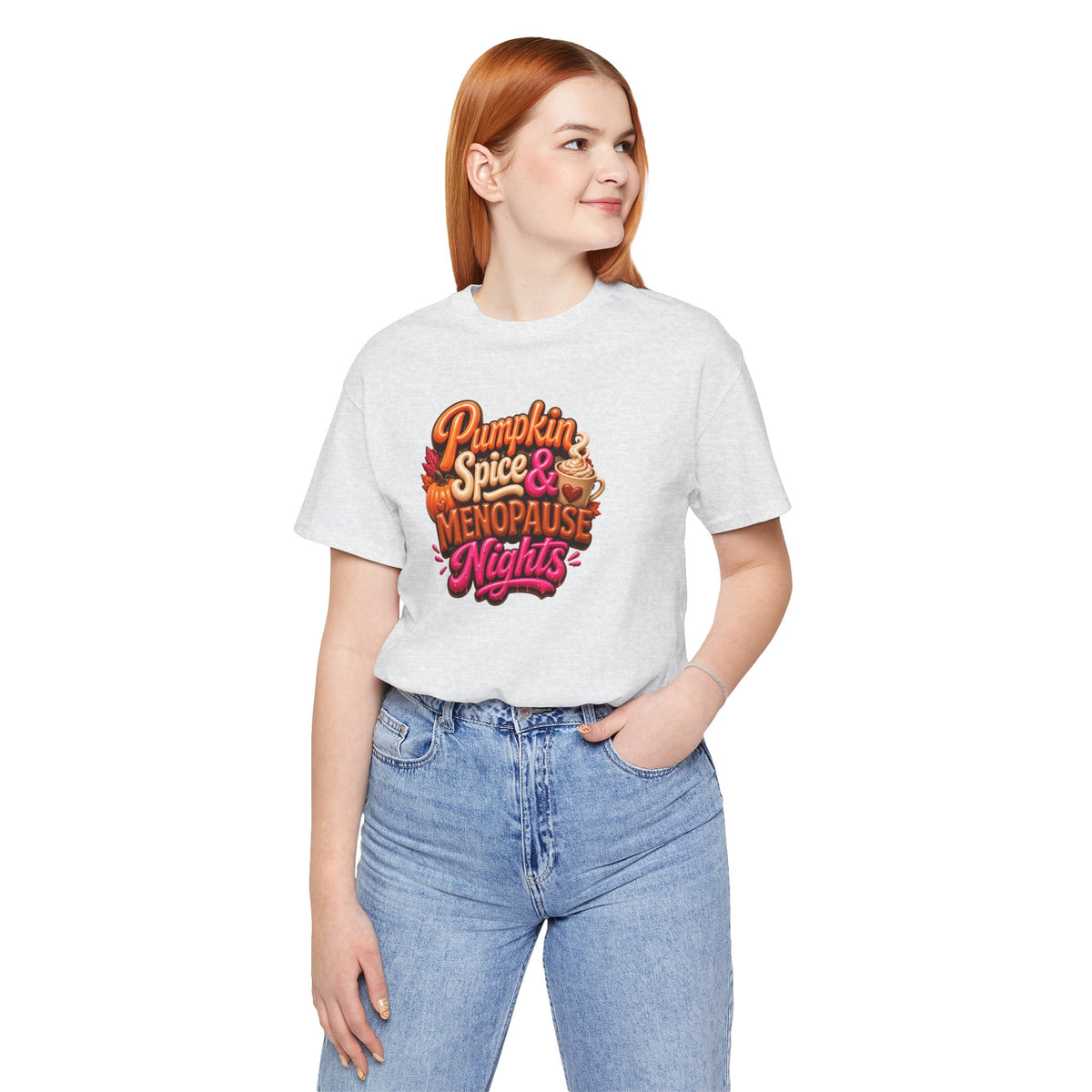 Pumpkin spice & menopause nights T-shirt