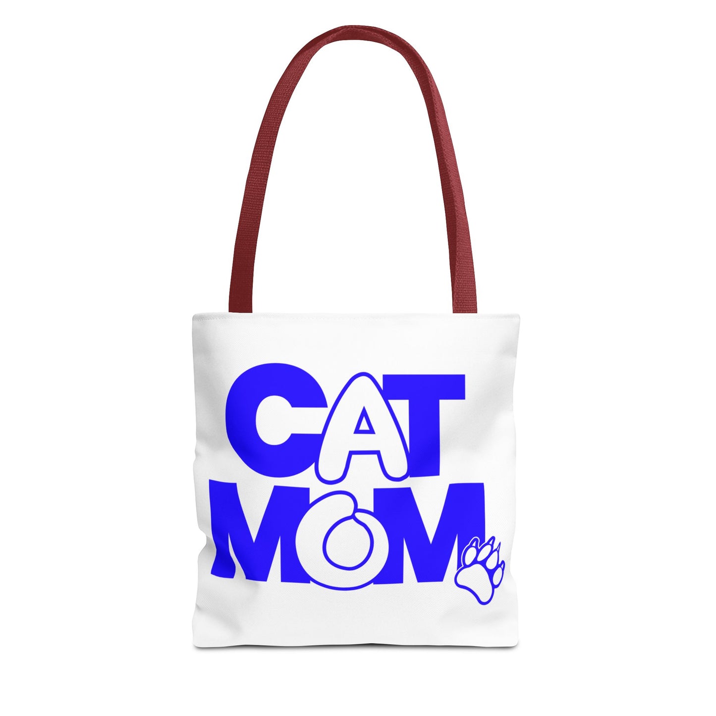 Cat mom blue Tote Bag