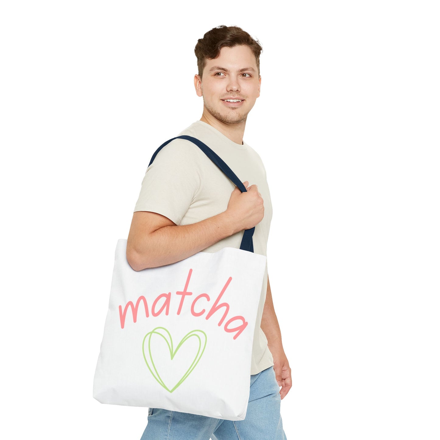 Matcha Heart Tote Bag