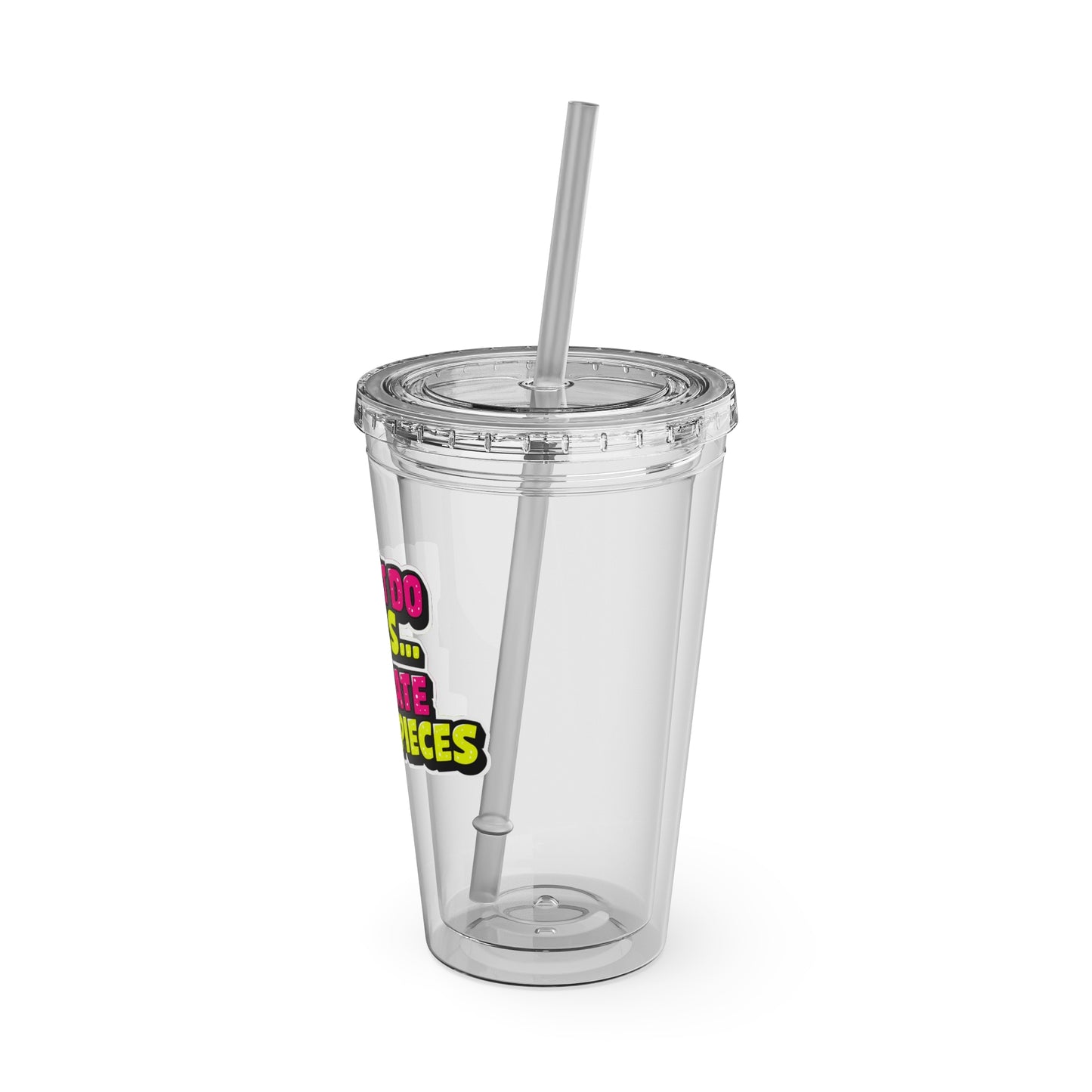 I don't do nails I create masterpieces Clear Insulated Cup