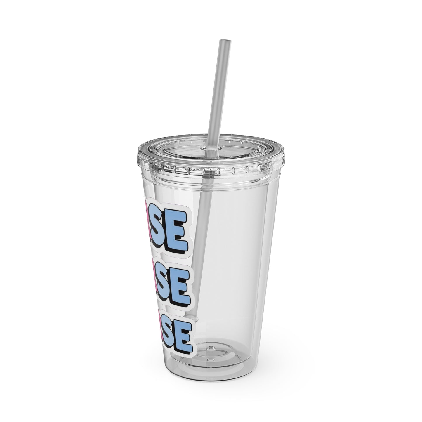 NURSE faux sticker Clear Insulated Cup