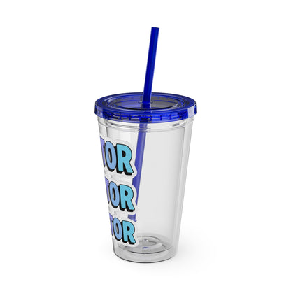 DOCTOR faux sticker Clear Insulated Cup