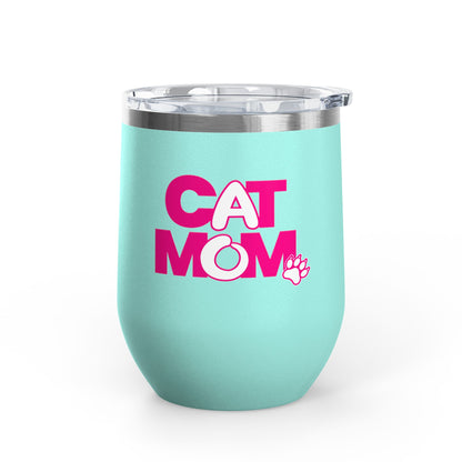 Cat mom pink Tumbler