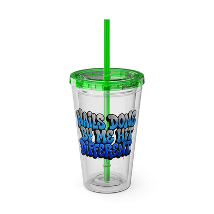 Nails done by me hit different Clear Insulated Cup