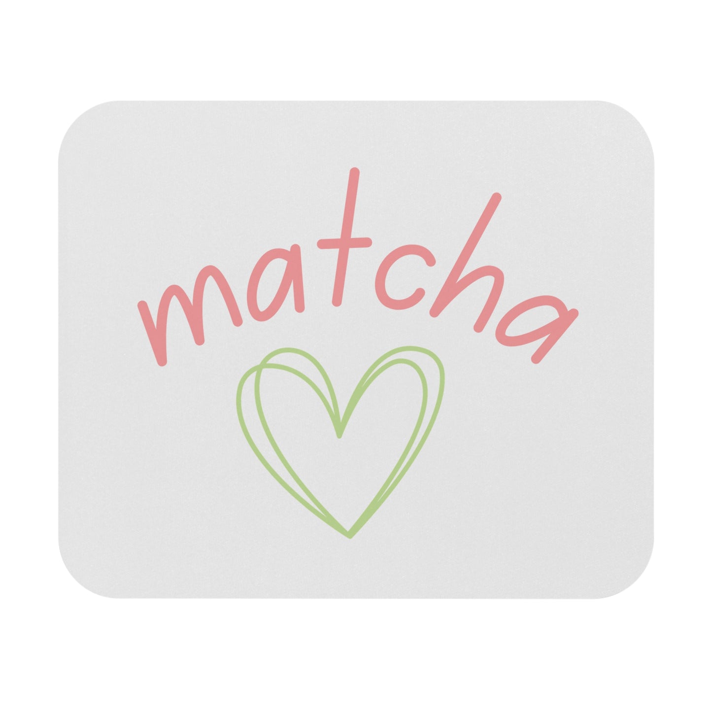 Matcha Heart Mouse Pad