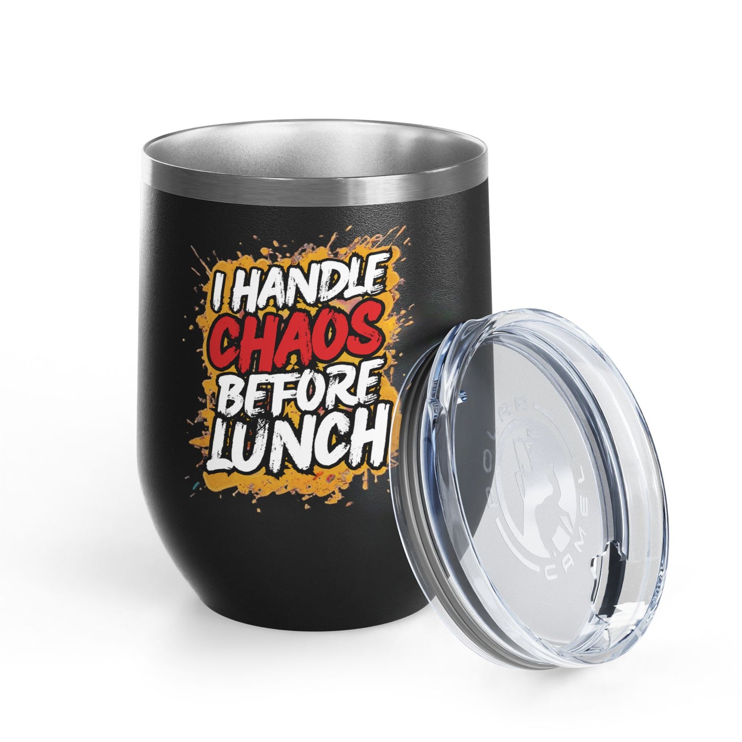 I handle chaos before lunch Tumbler