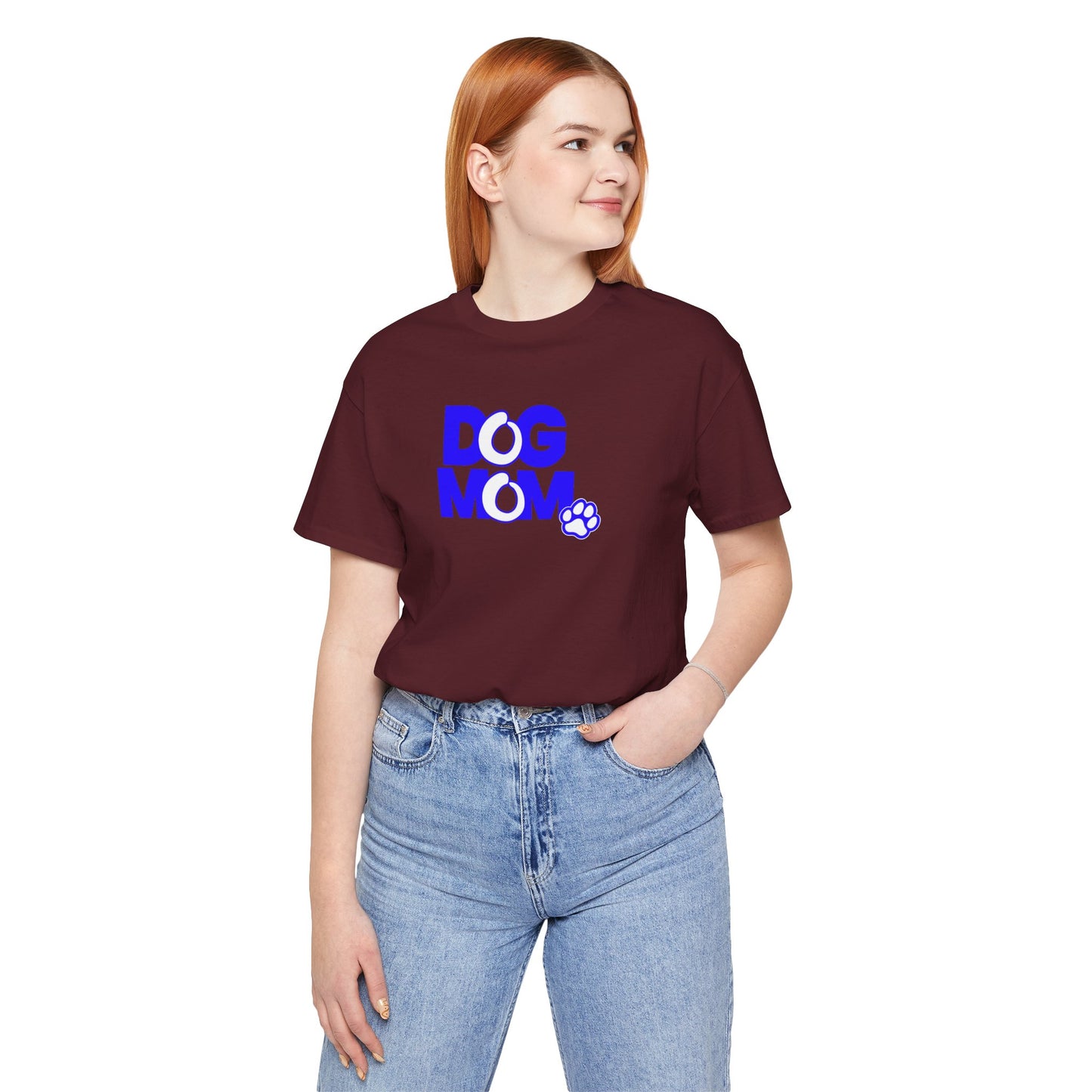 Dog mom blue T-shirt