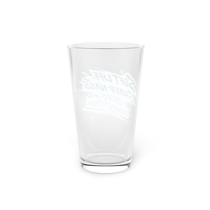 Soft life sharp nails zero competition Beer Glass