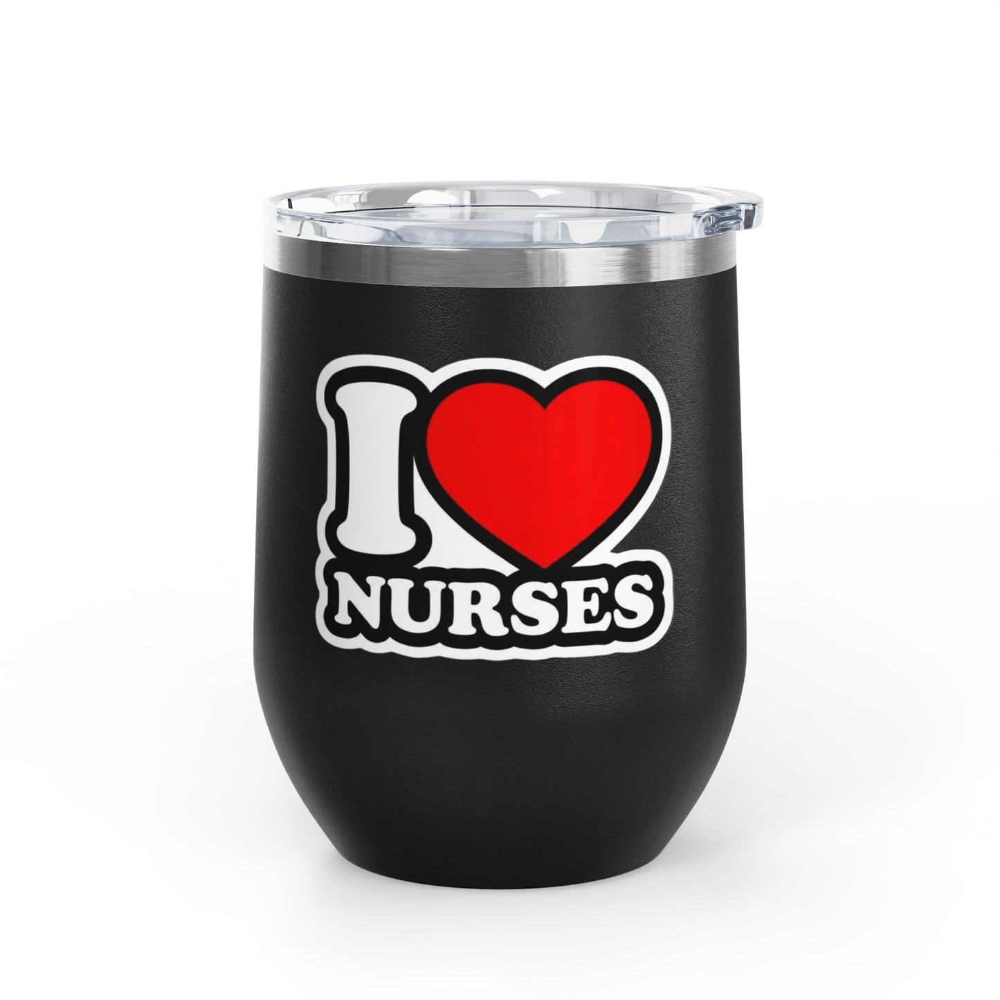 I love nurses faux sticker Tumbler