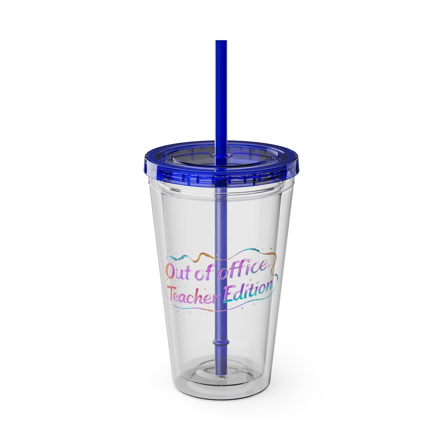 Out of office teacher edition Clear Insulated Cup