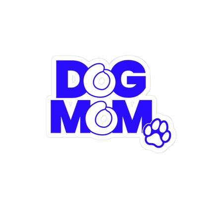 Dog mom blue Sticker