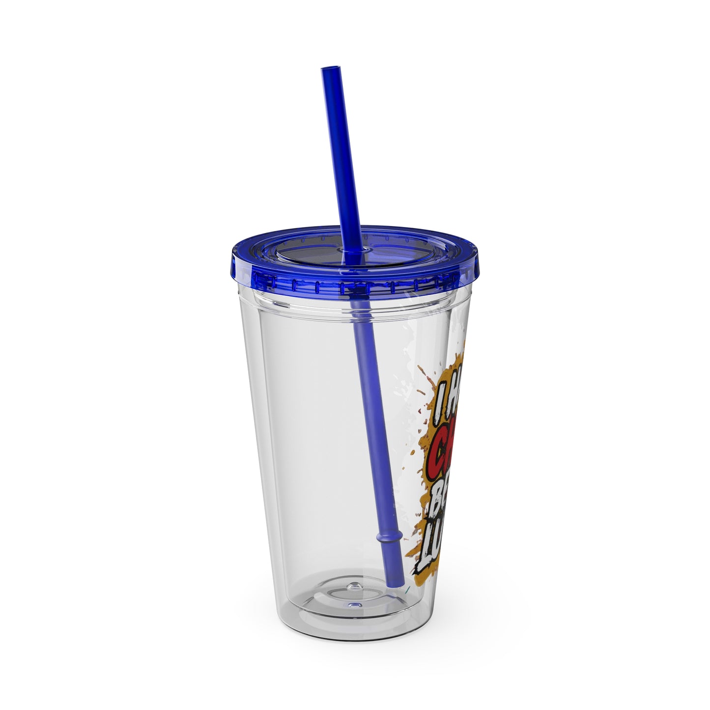 I handle chaos before lunch Clear Insulated Cup