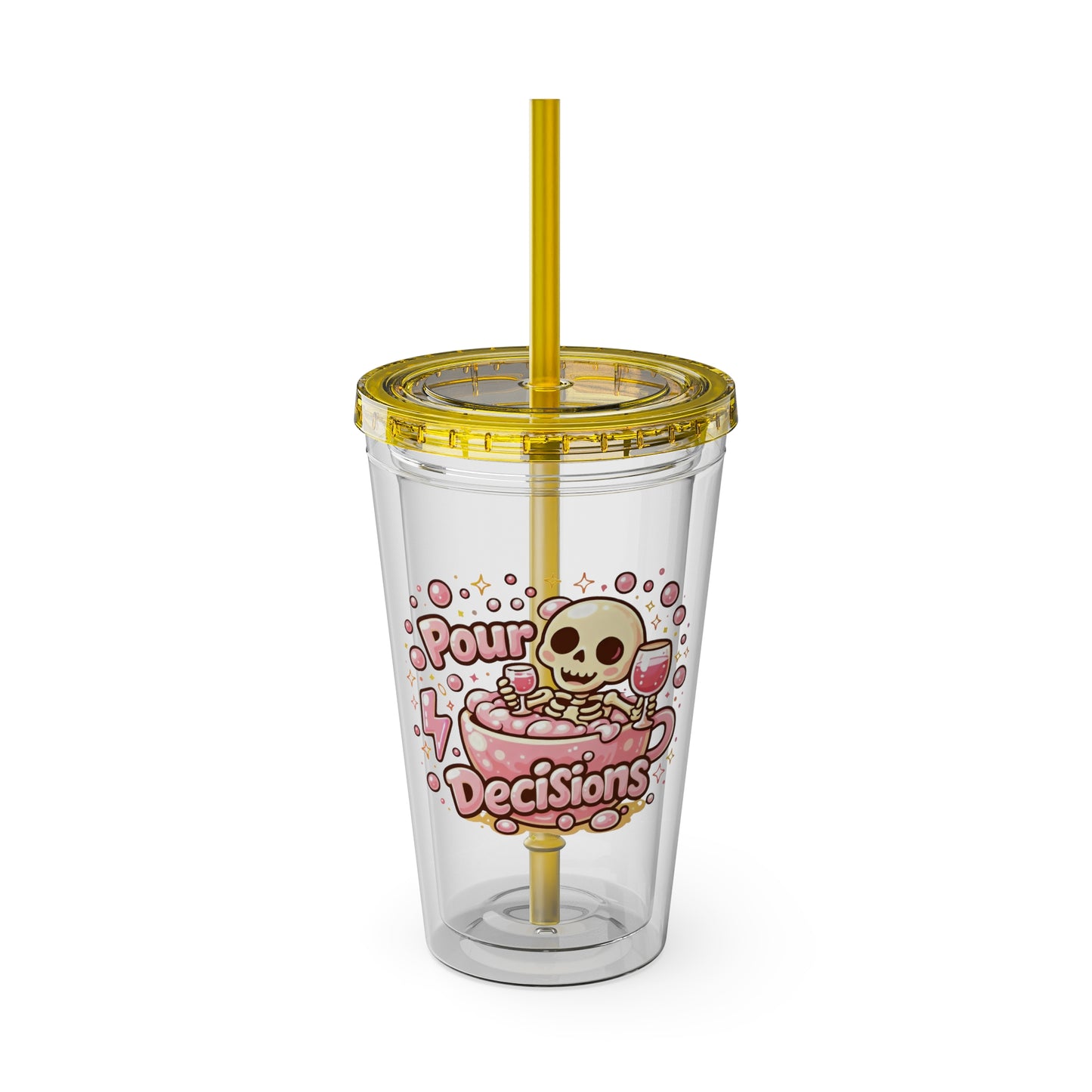 Pour decisions Clear Insulated Cup