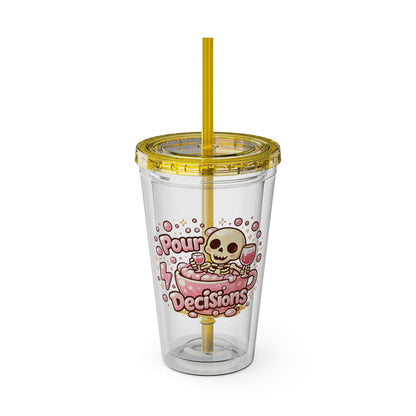 Pour decisions Clear Insulated Cup