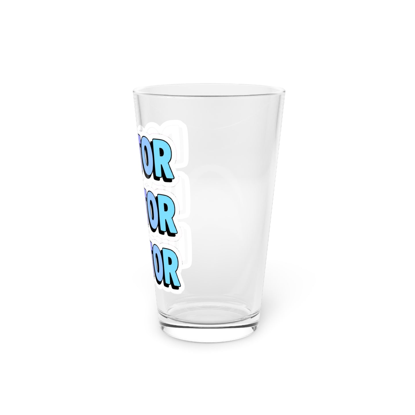 DOCTOR faux sticker Beer Glass
