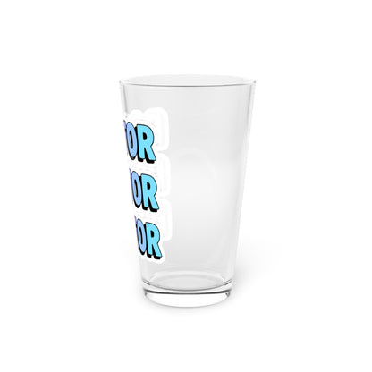 DOCTOR faux sticker Beer Glass
