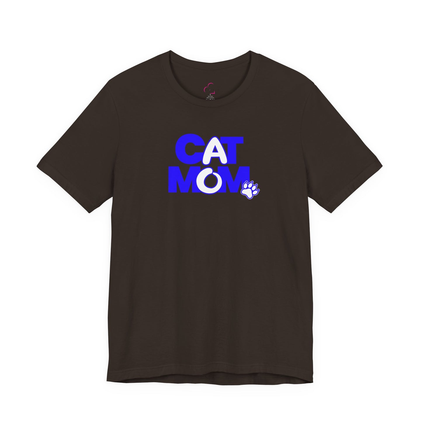Cat mom blue T-shirt