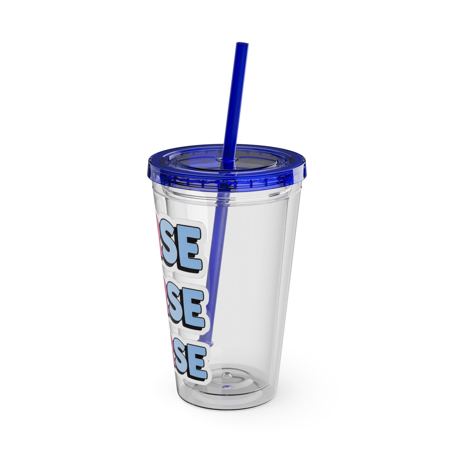 NURSE faux sticker Clear Insulated Cup