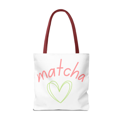 Matcha Heart Tote Bag