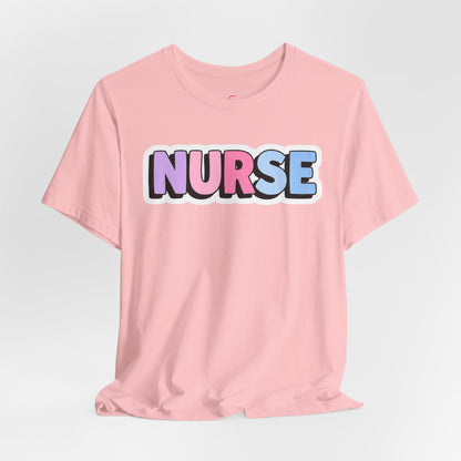 NURSE faux sticker T-shirt