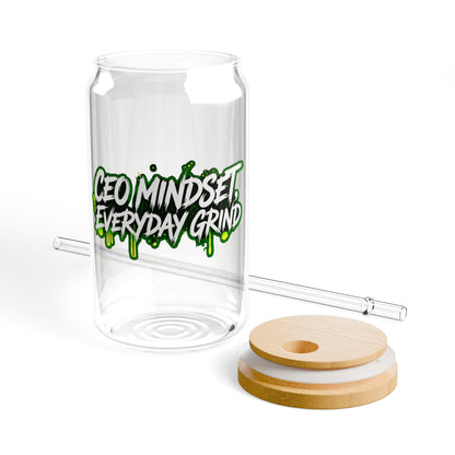CEO mindset, everyday grind Sipper Glass