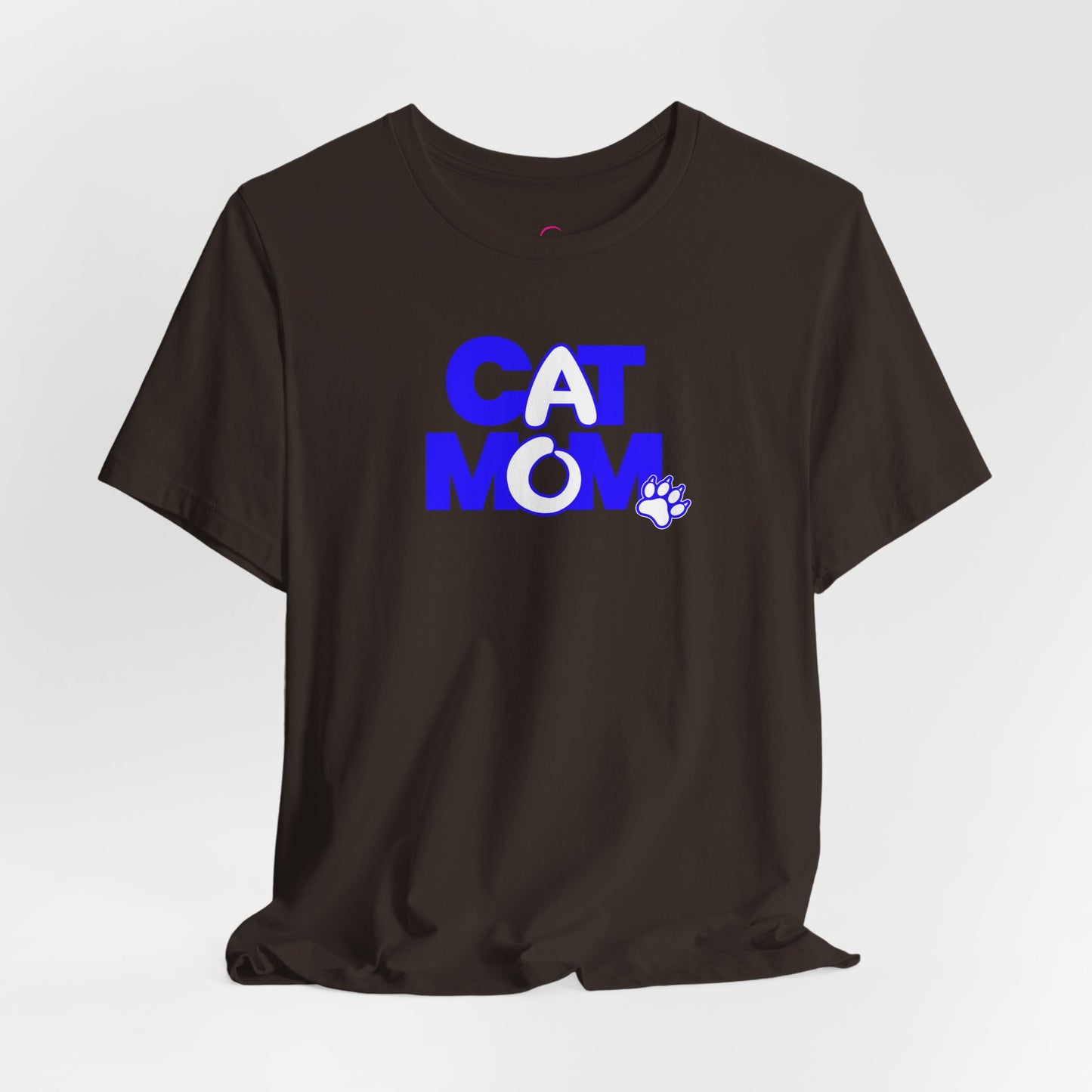Cat mom blue T-shirt