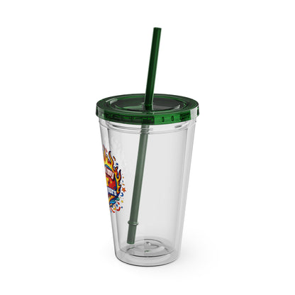 Don't mind my hair I'm doing yours Clear Insulated Cup