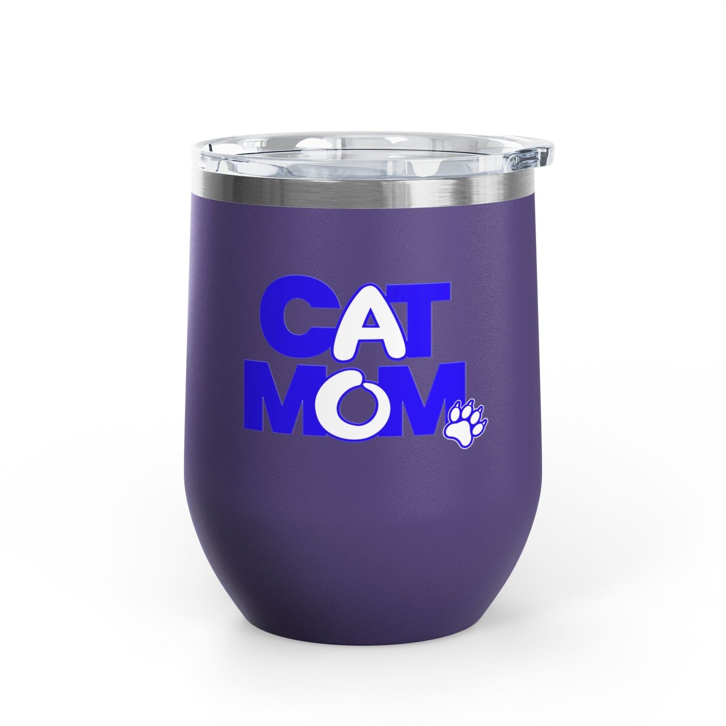 Cat mom blue Tumbler
