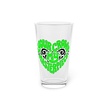Your crown my masterpiece Beer Glass
