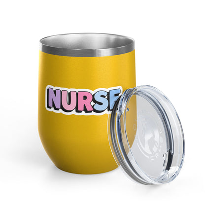 NURSE faux sticker Tumbler