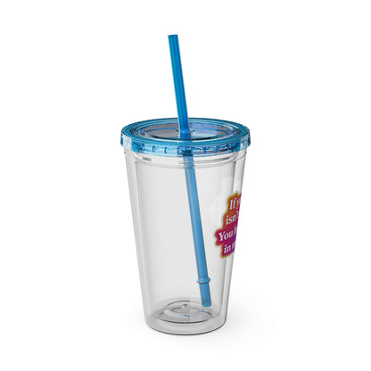 If your hair isn't giving you haven't sat in my chair Clear Insulated Cup