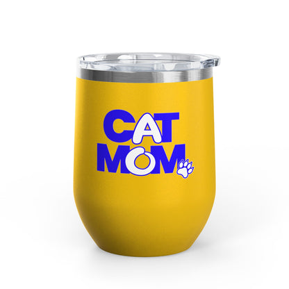 Cat mom blue Tumbler