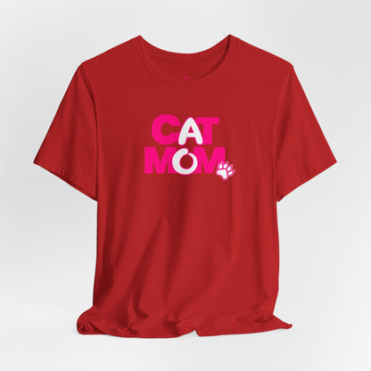 Cat mom pink T-shirt