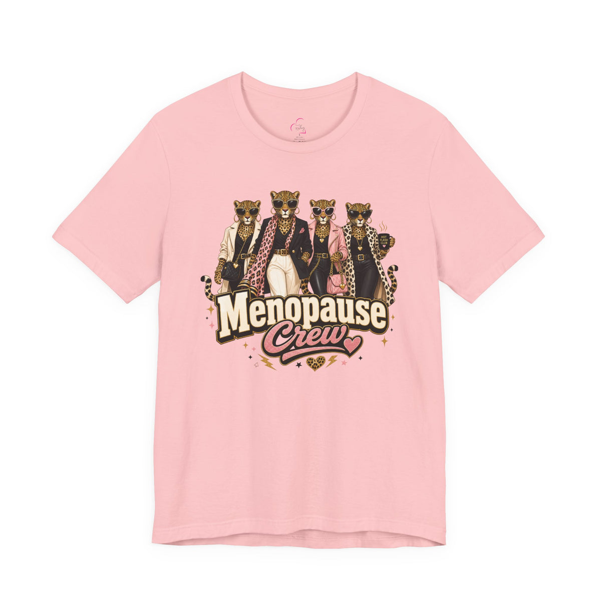 Menopause crew leopard T-shirt