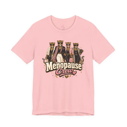 Menopause crew leopard T-shirt