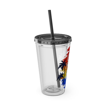 Girls just wanna have sun Clear Insulated Cup