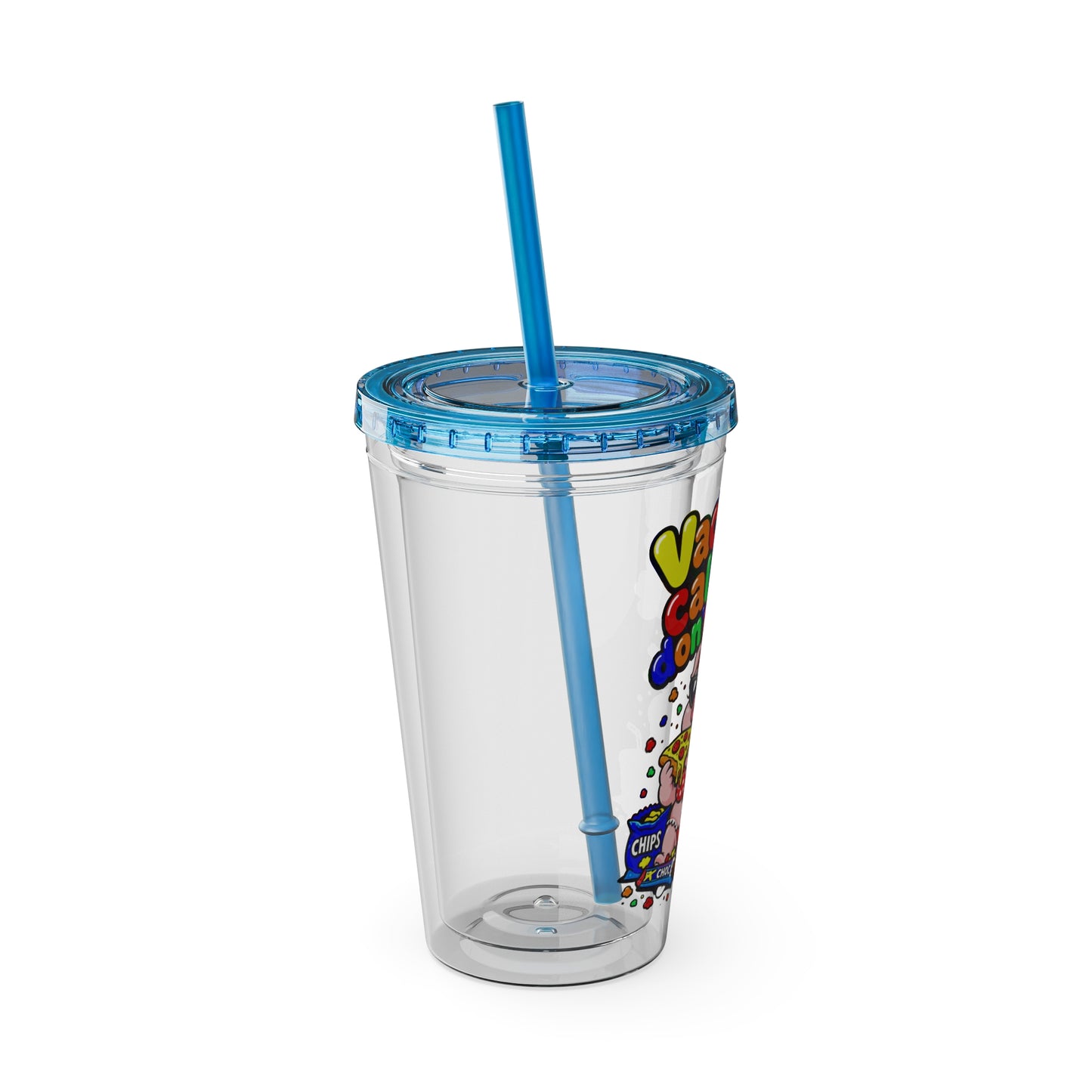 Vacation calories don't count Clear Insulated Cup