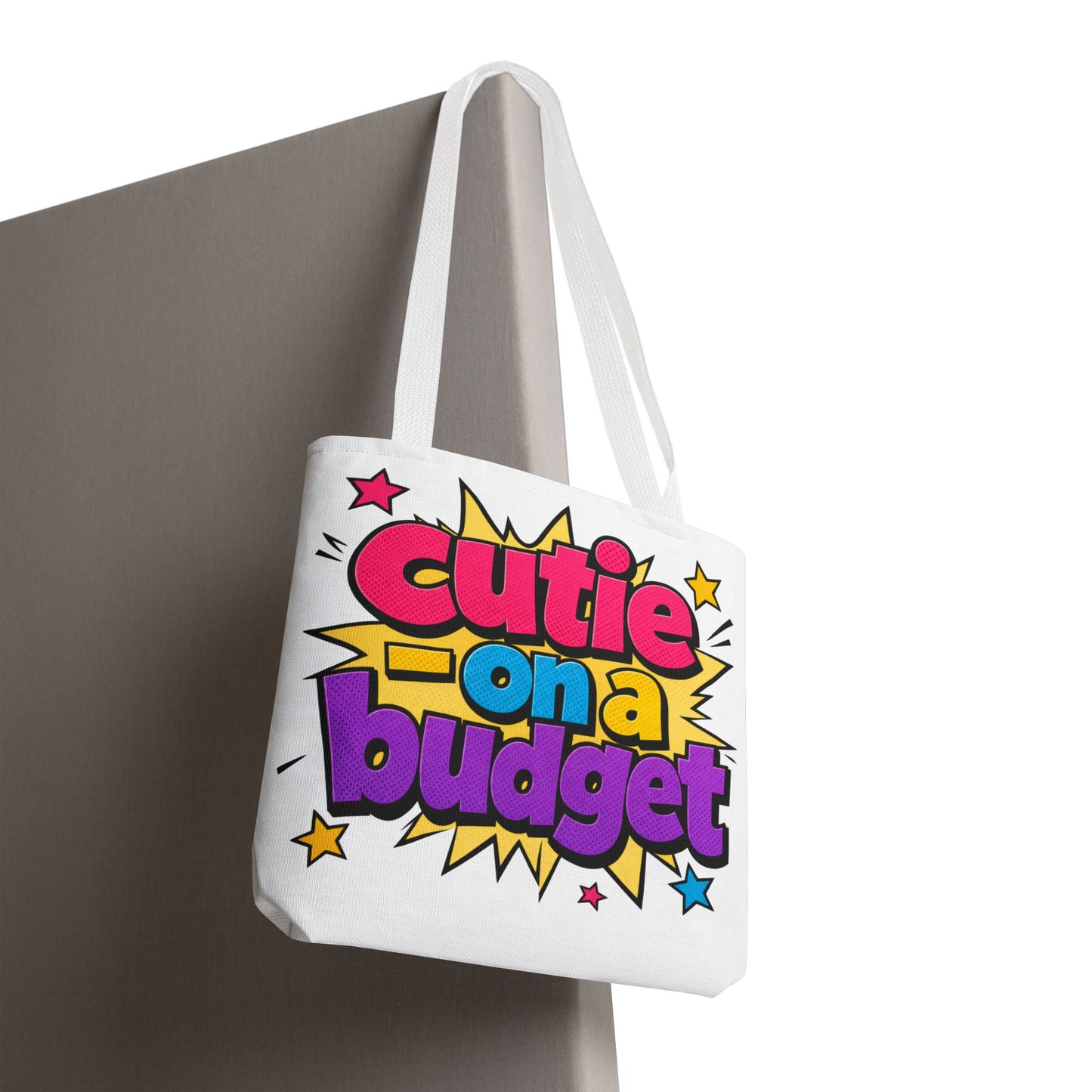 Cutie on a budget Tote Bag