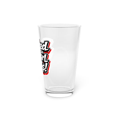 Booked because I'm that girl with the nails Beer Glass