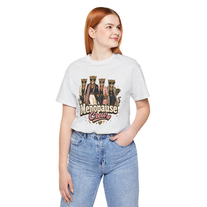 Menopause crew leopard T-shirt